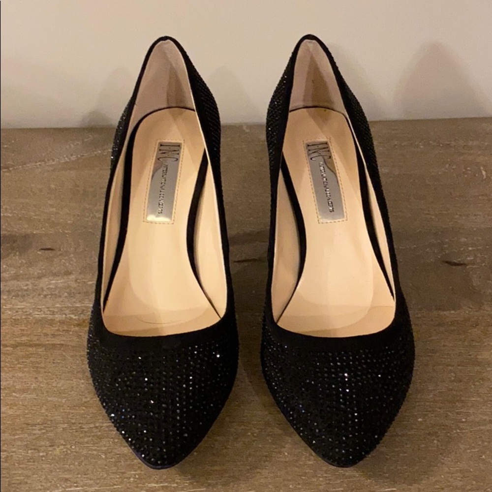 INC International Concepts Black Sparkly Heels!